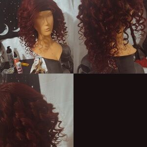 Red Curly Voluminous Hair Extensions